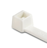 HellermannTyton 111-01936 | Cable Tie, 4" Long, UL Rated, 18lb Tensile Strength, PA66, White, 100/pkg