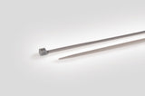 HellermannTyton 111-02390 | PVDF Cable Tie, 8" Long, 50lb Tensile Strength, PVDF, Gray, 100/pkg