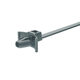 HellermannTyton 111-85395 | 1-Piece Cable Tie/Arrowhead Mount with Wings, 5.3" Long, Panel Thickness .24" - .26", 50lb, PA66HIRHS, Gray, 500/bag