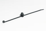 HellermannTyton 111-85810 | 2-Piece Cable Tie/Fir Tree Mount, 8.0"L, 0.38 - 0.39" Mounting Hole Dia, 50Lb, Pa66Hs, Black, 500/Pkg