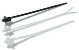 HellermannTyton 111-85850 | 1-Piece Cable Tie/Arrowhead Mount, 8.9" Long, 50lb, Mounting Hole Dia. .27"-.28", PA66HS, Black, 100/pkg