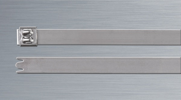 HellermannTyton 111-95339 | Stainless Steel Tie, 33" Long, 607lb Tensile Strength, SS316, Metal