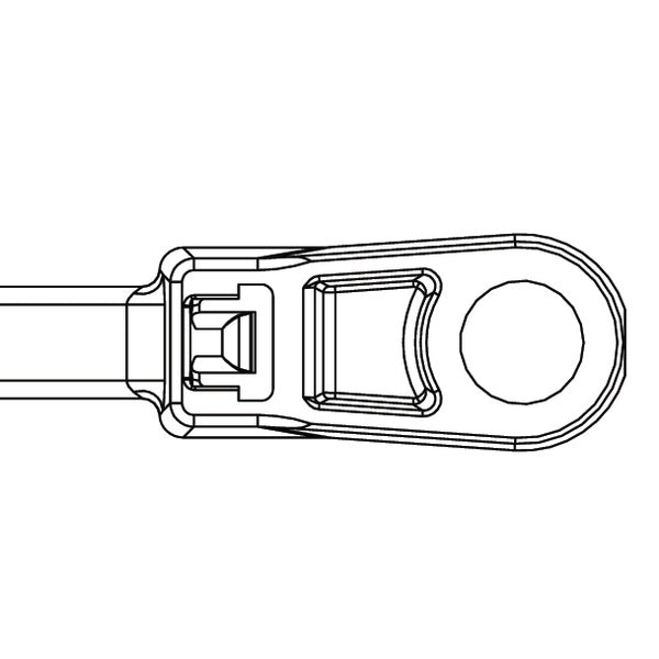 HellermannTyton 113-00061 | 1-Piece Cable Tie/Screw Mount, 8.5" Long, .2" Hole, 1.8" Max Bundle Dia, 50lb, PA66HIRHSUV, Black, 1000/pkg