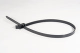 HellermannTyton 115-00030 | Releasable Cable Tie, 29.6" Long, 200 lb Tensile Strength, PA66HIRH(S), Black, 5/pkg
