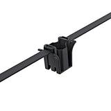 HellermannTyton 117-00012 | Stand Off Dual Clamp Tie, 20.10" Long, .31" Stud Dia, PA66HIRHSUV, Black, 250/pkg