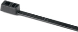HellermannTyton 117-00019 | Double-Head Cable Tie, 6.3" Long, 50Lb Tensile Strength, Pa66, Black, 1000/Pkg