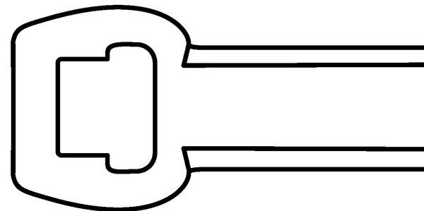 HellermannTyton 118-00032 | High-Temp Cable Tie, 5.7" Long, 52Lb Tensile Strength, Peek, Beige, 100/Pkg