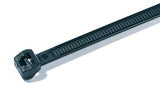 HellermannTyton 118-04800 | Outside Serrated Cable Tie, 5.7" Long, 30lb Tensile Strength, PA66HS, Black, 100/pkg
