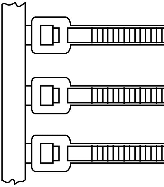 HellermannTyton 120-05015 | Cable Tie For At2000, 18Lb Tensile Strength, Pa46, Natural, 5000/Reel