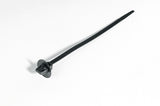 HellermannTyton 126-00015 | 1-Pc Cable Tie/Arrowhead Mount With Disc For Oval Holes, 6.3"L, 0.24" - 0.48" Hole, Pa66Hs, Black, 500/Pkg