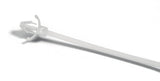 HellermannTyton 126-00041 | 1-Piece Cable Tie/Arrowhead Mount with Wings, 4.5"L, 18lb, 0.19 - 0.22" Mtg Hole, PA66, Natural, 100/pkg