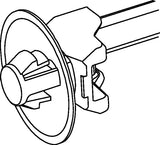 HellermannTyton 126-00075 | 1-Pc Cable Tie/Arrowhead Mount, 6"L, 50Lb Tensile Strength, 5.4Mm Round Hole, Pa66Hs, Black, 500/Pkg