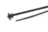 HellermannTyton 126-00075 | 1-Pc Cable Tie/Arrowhead Mount, 6"L, 50Lb Tensile Strength, 5.4Mm Round Hole, Pa66Hs, Black, 500/Pkg