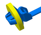 HellermannTyton 126-00076 | Push Mount Tie, 6.0" Long, 50lb Tensile, PA66HS, Natural, 500/pkg