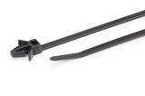 HellermannTyton 126-00117 | 1-Piece Cable Tie/Arrowhead Mount with Wings, 8"L, 50lb, 0.24 - 0.26" Mtg Hole, PA66, Natural, 500/bag