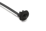 HellermannTyton 126-00244 | 1-Piece Cable Tie/Arrowhead Mount with Seal, 6.3" Long, 50lb Tensile, PA66HS, Black, 500/bag