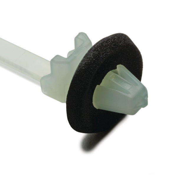HellermannTyton 126-00245 | 1-Piece Cable Tie/Arrowhead Mount with Seal, 6.5" Long, 50lb Tensile, PA66HS, Natural, 500/bag