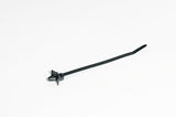 HellermannTyton 126-02204 | 1-Pc Cable Tie/Arrowhead Mount With Wings, 5.3"L, 50Lb, 0.24 - 026" Hole Dia, Pa66Hirhs, Black, 500/Bg