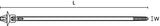HellermannTyton 126-02300 | 1-Piece Cable Tie/Arrowhead Mount, Panel Thickness .24" - .26", 7.0" Long, 50lb Tensile, PA66HIRHS, Natural, 1000/pkg