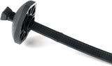 HellermannTyton 132-00034 | Button Head Cable Tie with Retainers and Pilot Bushings, 15.0" Long, PA66HIRHSUV, Black, 2000/pkg