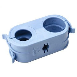 HellermannTyton 133-00995 | HC Clamp Bundle Separator, Two Hole, PA66GFHIRHS, Blue, 500/pkg