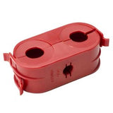 HellermannTyton 133-00997 | Hc Clamp Bundle Separator, Two Hole, Pa66Hirgf13, Red, 500/Pkg