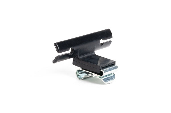 HellermannTyton 133-03524 | Edge Clip and Tape Clip, Panel Thickness .03" - .08", 1.43" Long, PA66HIRHSUV, Black, 4000/ctn