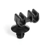 HellermannTyton 133-04043 | Tube and Pipe Clip with 8mm Fir Tree, 2x 6.5-7.0mm Diameter, PA66HIRHS, Black, 2000/ctn