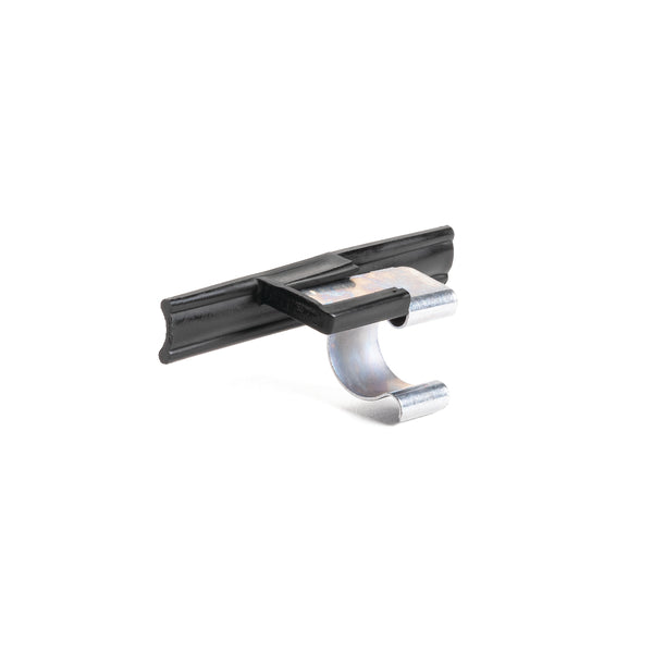 HellermannTyton 133-04368 | Tape Clip and Bundle Clip, Panel Thickness .08" - .11 ", PP, Black, 2000/ctn