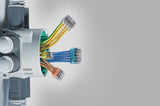 HellermannTyton 148-90039 | HelaCon Plus Mini, Push-In Style Wire Connector, Double Spring, 5-Port, (PC), Blue, 75/pkg