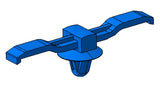 HellermannTyton 150-08110 | Bundling Clip with Arrowhead, 2.1" Long, 0.02 - 0.05" Panel Thickness, PA66HS, Black, 500/pkg