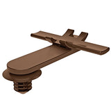 HellermannTyton 150-09201 | Standoff Bundling Clip, 0.8" Long, 0.03" - 0.18" Panel Thickness, Pa66, Brown, 500/Pkg