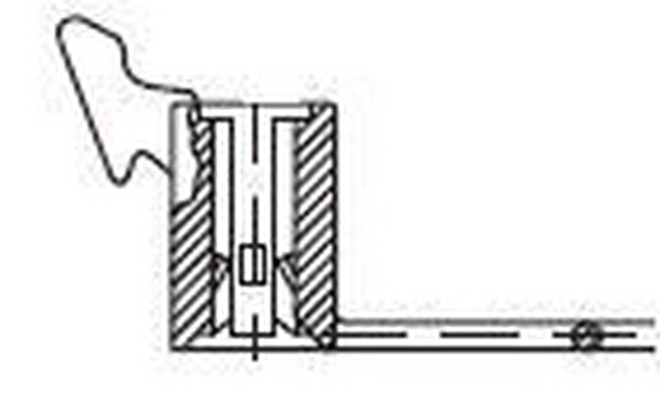 HellermannTyton 150-28140 | Ladder Stud Mount, 4.3" Length, Stud Diameter .2", Max Bundle Diameter 0.91", Pa66, Black, 500/Pkg