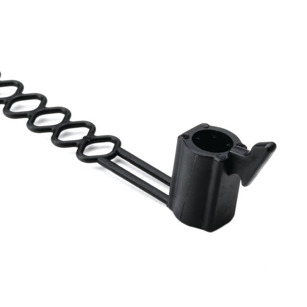 HellermannTyton 150-28140 | Ladder Stud Mount, 4.3" Length, Stud Diameter .2", Max Bundle Diameter 0.91", Pa66, Black, 500/Pkg