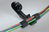 HellermannTyton 150-45397 | Standoff Bundling Clip, 1.6" Long, Panel Thickness .02 - .07", Pa66Hirhs, Black, 500/Box