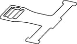 HellermannTyton 151-00016 | Standoff Stud Mount Tape Clip Long 2.17" Weld Stud Mnt .2" Pa66Hirhs Black 1000/Pkg