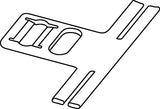 HellermannTyton 151-00017 | Bundling Clip, 2.2" Long, .02-.24mm Panel Thick, 7.0-12.0mm Hole Dia, PA66HIRHS, Black, 1000/pkg