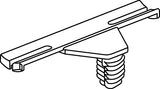 HellermannTyton 151-00074 | Standoff Bundling Clip, 2.2" Long, Panel Thickness .02"-.03", PA66HIRHS, Black, 500/box