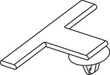 HellermannTyton 151-00077 | Standoff Bundling Clip, 2.0" Long, 0.03 - 0.06" Panel Thickness, Pa66Hs, Black, 100/Pkg