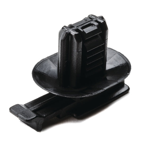 HellermannTyton 151-00180 | Conn. Clip With Oval Fir Tree, 0.6-6.0 Mm Panel Thick, 6.2X12.2 Mm Hole Dia, Pa66Hirhs, Black, 1000/Pkg
