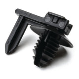 HellermannTyton 151-00459 | Conn. Clip With Fir Tree, 0.7 - 5.1 Mm Panel Thick., 6.5 - 7.0 Mm Hole Dia., Pa66Hirhs, Black, 500/Pkg