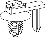 HellermannTyton 151-00459 | Conn. Clip With Fir Tree, 0.7 - 5.1 Mm Panel Thick., 6.5 - 7.0 Mm Hole Dia., Pa66Hirhs, Black, 500/Pkg