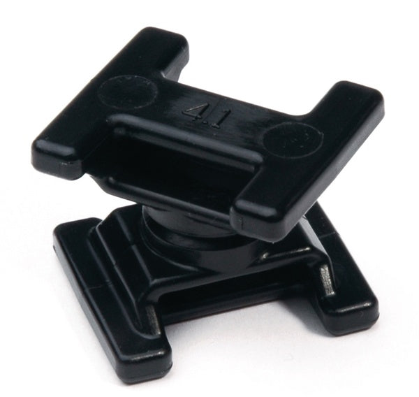 HellermannTyton 151-00644 | Dual Swivel Saddle Spacer For T50-T250, Bundle Diameter 0.25 - 3.0", Pa66Hs/Pom, Black, 50/Pkg