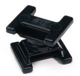HellermannTyton 151-00644 | Dual Swivel Saddle Spacer For T50-T250, Bundle Diameter 0.25 - 3.0", Pa66Hs/Pom, Black, 50/Pkg
