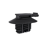 HellermannTyton 151-00765 | Connector Clip w/Fir Tree, 0.6 - 6.35 mm Panel Thickness, 9.0 x 17.0 mm Hole Dia, PA66HIRHS, Black, 1000/ctn