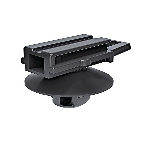 HellermannTyton 151-00775 | Connector Clip w/Arrowhead, 1.7 - 2.3 mm Panel Thickness, 6.3 - 6.7 mm Hole Dia, PA66HIRHS, Black, 5000/box
