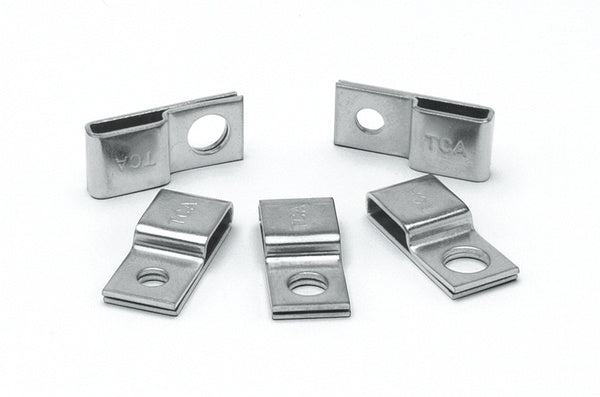 HellermannTyton 151-00838 | Stainless Steel Tie Mount, .21" Hole Dia, .39" Max Tie Width, Grade 316 SST, ML, 100/Package, sold per each