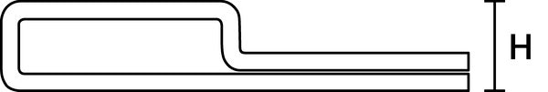 HellermannTyton 151-00838 | Stainless Steel Tie Mount, .21" Hole Dia, .39" Max Tie Width, Grade 316 SST, ML, 100/Package, sold per each