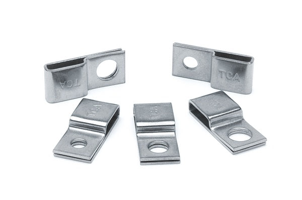 HellermannTyton 151-00839 | Stainless Steel Tie Mount, .25" Hole Dia, .39" Max Tie Width, Grade 316 SST, ML, 100/Package