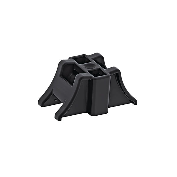 HellermannTyton 151-00973 | H-Mount for 0.375" standard bolts and Huck-Spin bolts, PA66HIRHSUV, Black, 900/pkg